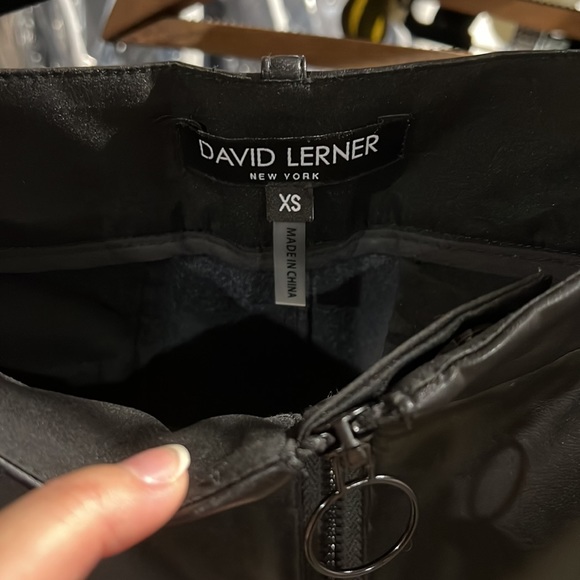 David Lerner Vegan Leather Pant - Picture 2 of 4